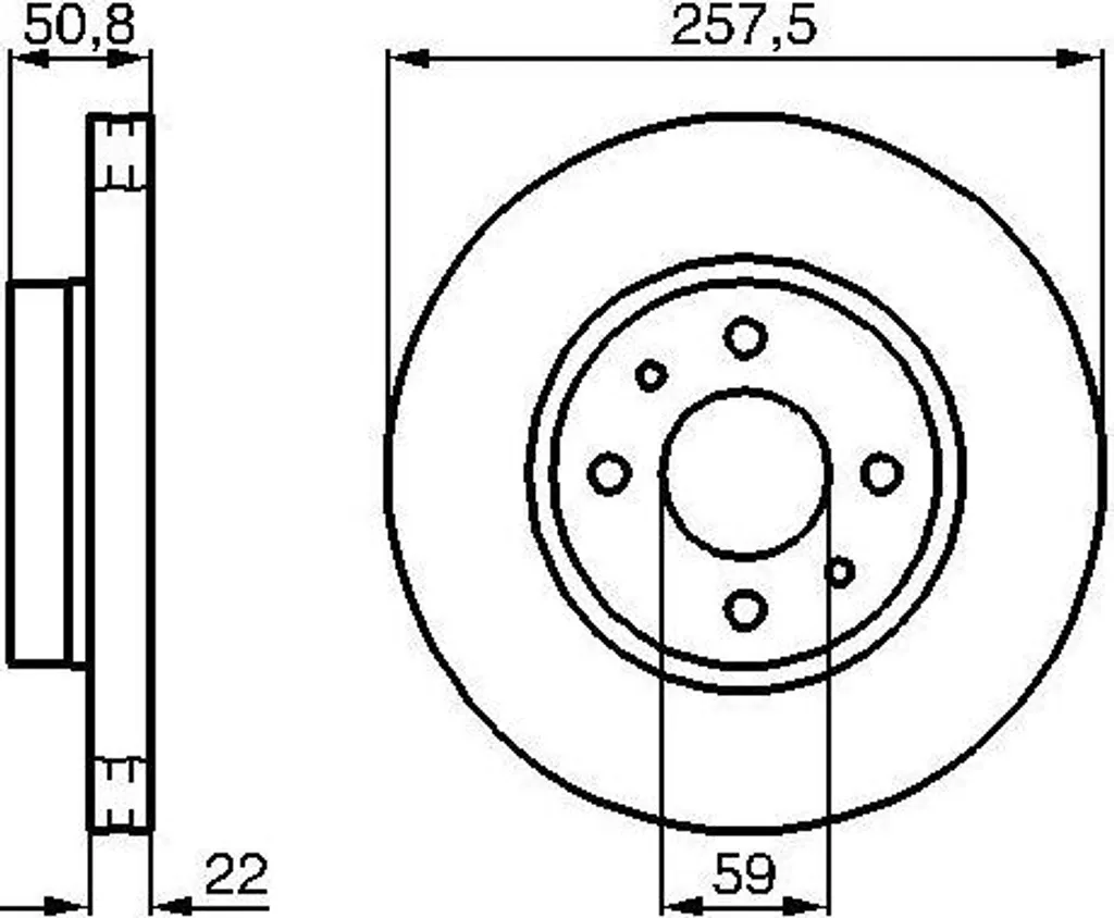 Remplacer Disque de Frein Alfa Romeo 164 : Bosch 0986478512 OE 60805172