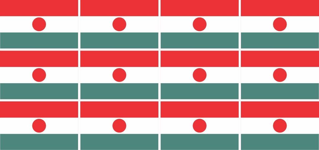 Mini Aufkleber Set - Pack glatt - 50x31mm - selbstklebender Sticker - Niger - Flagge / Banner / Standarte fürs Auto, Büro, zu Hause und die Schul...