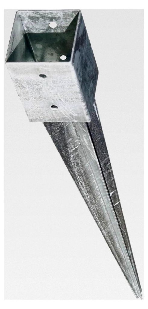 Einschlagbodenhülse für Pfosten verzinkt 101x101x900mm Produktbild 