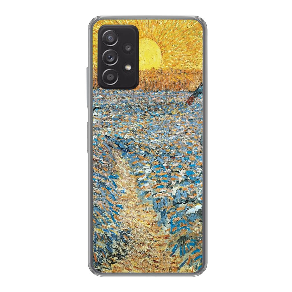 MuchoWow Handyhülle Schutzhülle Hülle für Samsung galaxy a73 Der Sämann - Vincent van Gogh Silikon Softcase Handy Hülle - Handyhülle