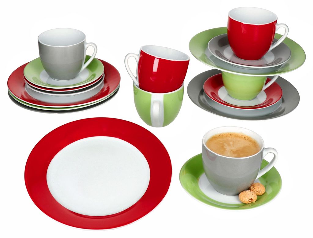 18tlg Kaffeeservice Variant Trio Porzellan 6 Personen Produktbild 
