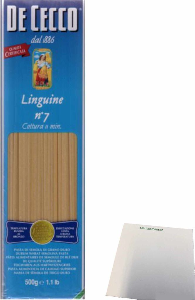 De Cecco Linguine Pasta (500g Packung) + usy Block