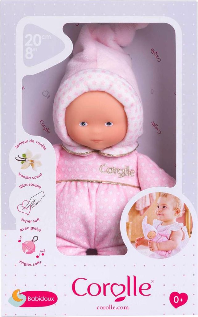 Corolle Babypuppe Sternenträume - weiche Puppe 20cm rosa Baby