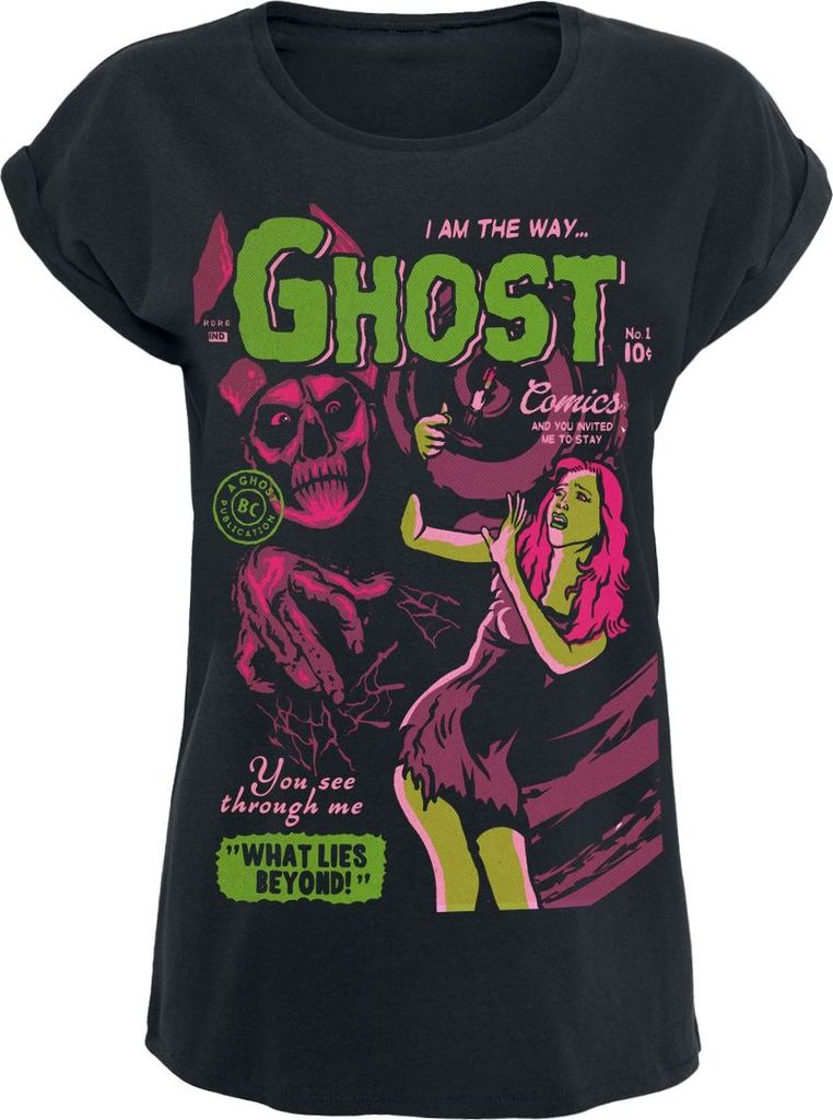 Ghost T-Shirt Damen Jiggalo Of Megiddo Comic schwarz S Produktbild 