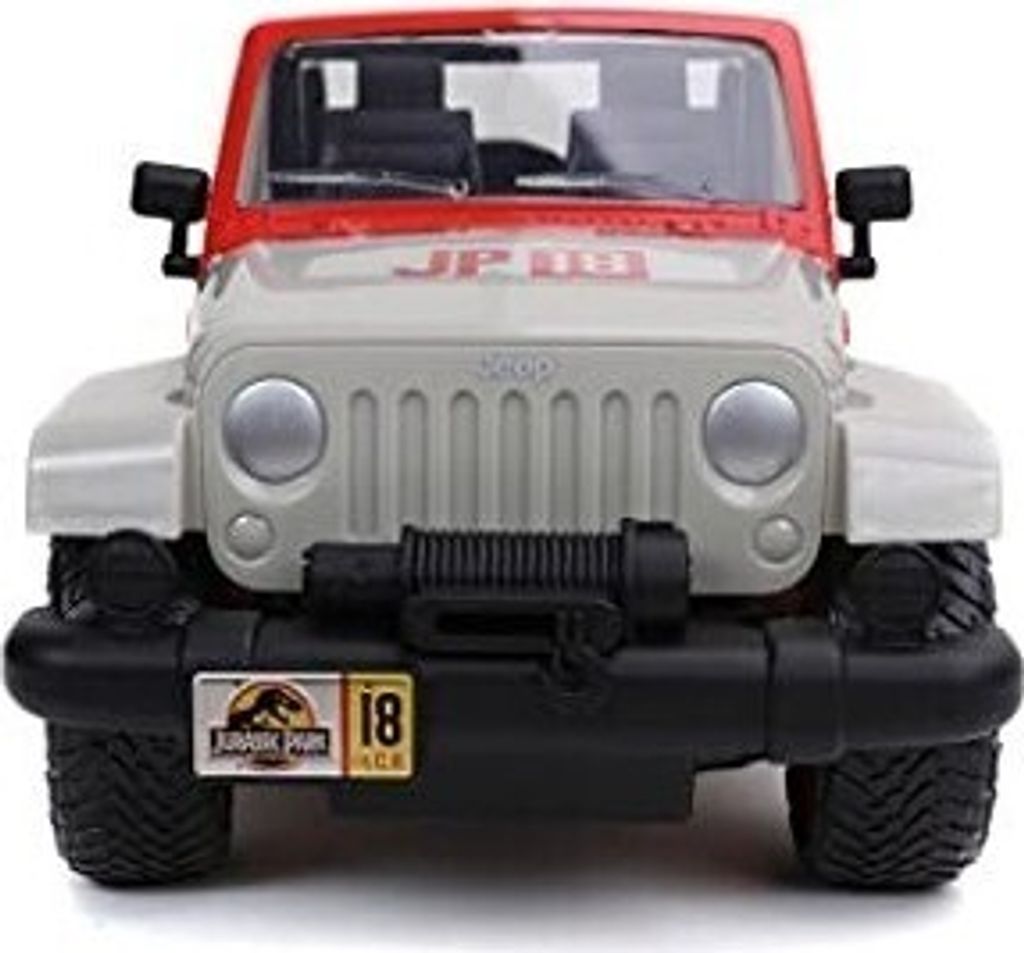 Jada Jurassic Park Jeep Jada Jeeps Wrangler Jurassic Park Modellauto 1/32 –  Rot \u0026 Beige, Druckguss, #32129 Druckguss Modellauto Rot Beige, image size:1024x953