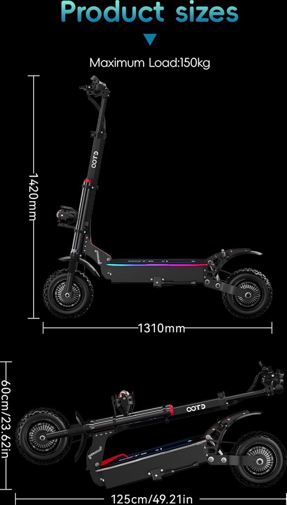 DUOTTS D88 Elektroroller E-Scooter E-roller 11 Zoll Produktbild 22