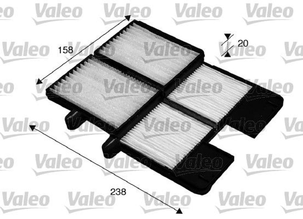 VALEO 715572 Innenraumfilter Pollenfilter für TOYOTA Avensis Kombi (T22)