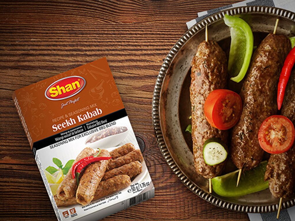 Kebab Masala Gewürzmischung Indischer Kebab Grill Shan Seekh 50g