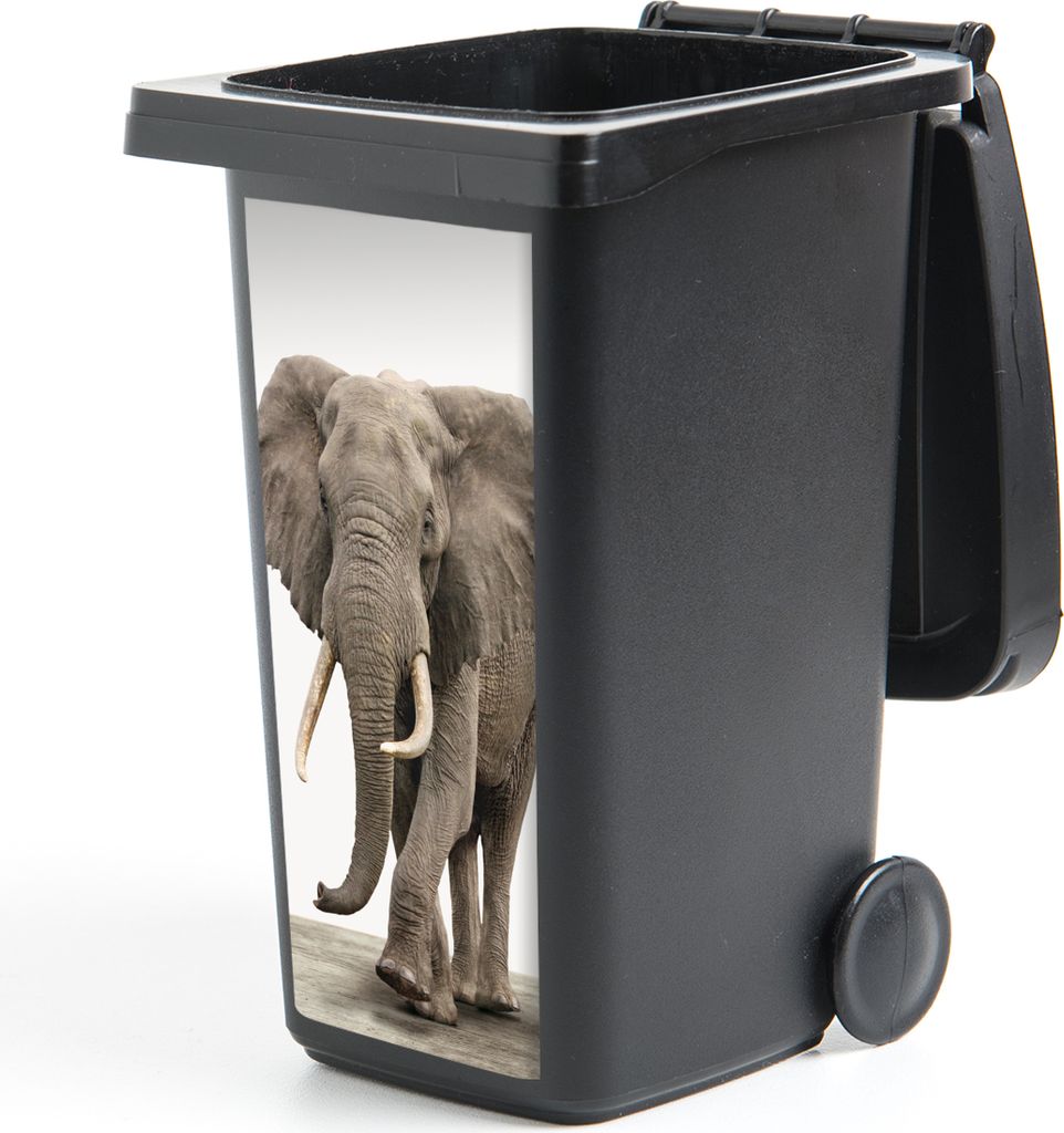 MuchoWow Mülltonnenaufkleber Elefant - Kinder - Tiere - Mädchen 38x80 cm - Behälteraufkleber - Mülleimer-Aufkleber - Container-Aufkleber