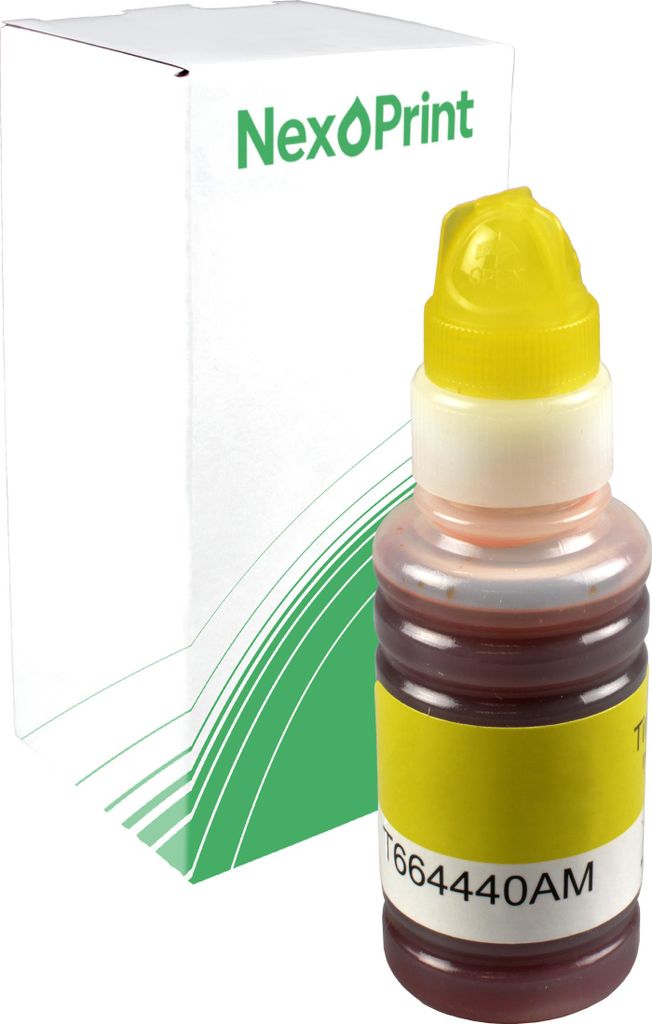 Druckerpatrone kompatibel zu Epson C13T664440 T6644 yellow EcoTank ITS L 3060 Epson ITS L 3050 Epson ET-4550 Epson ET-4500 Epson ET-3600