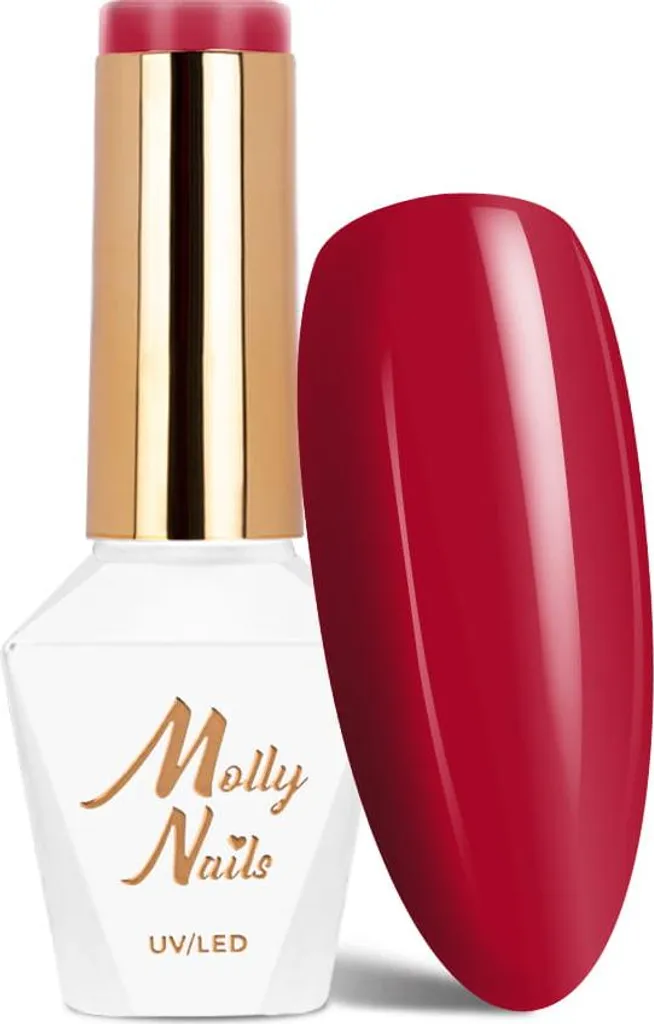 Vernis Semi-Permanent Rouge Molly Nails Glamour Collection Red Carpet