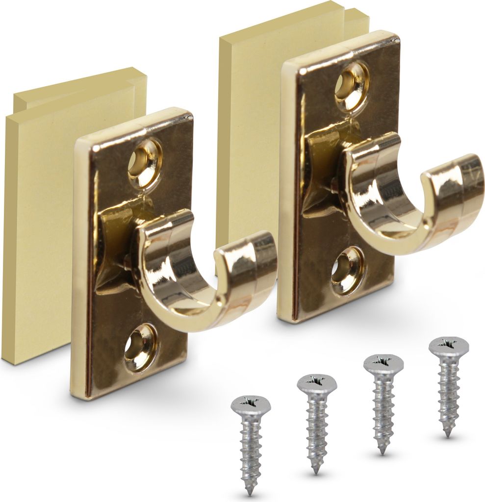 Zestaw zamiennych karniszy Gold 2,5 cm, opakowanie 8 sztuk Zdjęcie produktu 