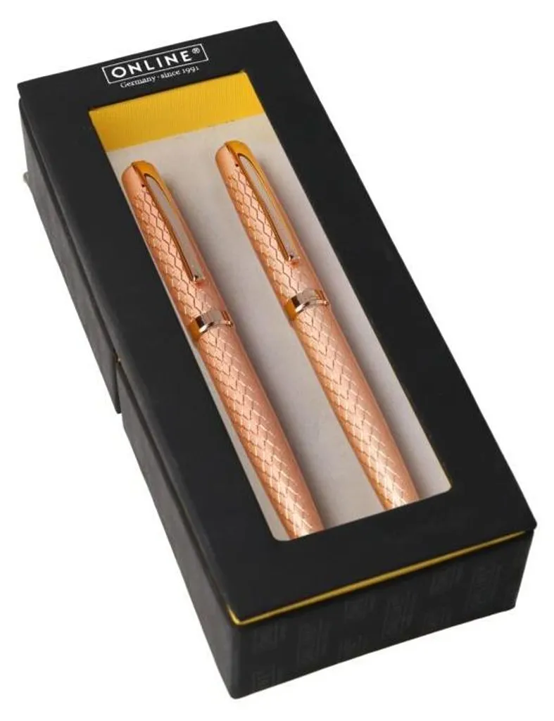 ONLINE® 34665 Set d'écriture Elegance Rose Gold - Parure Stylo de Luxe