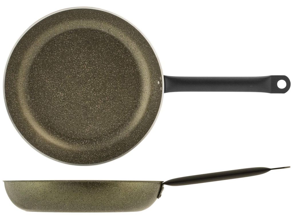 Energiepfanne aus Aluminium mit Antihaftbeschichtung 32 cm, Induktion. Hergestellt in Italien