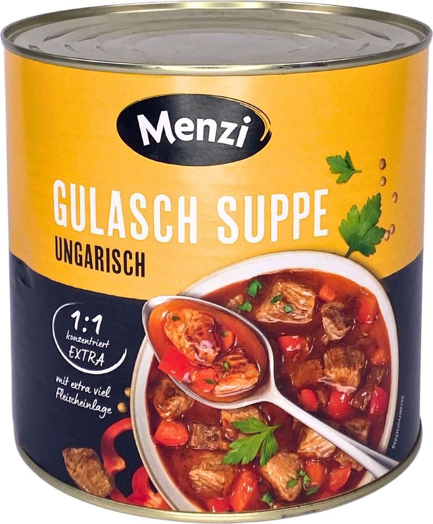 Menzi soupe de goulasch hongroise 1:1, 2500ml Image du produit 