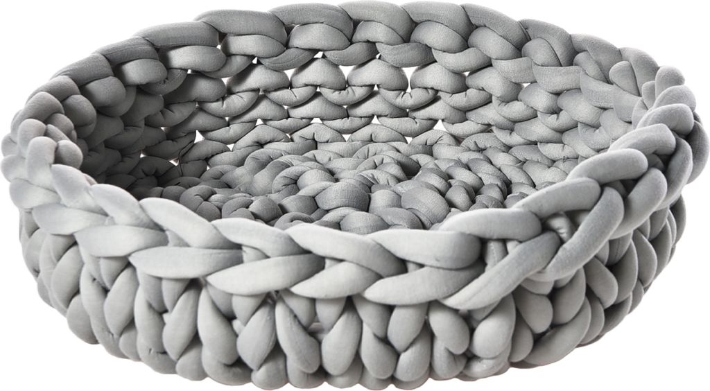 Dehner Lieblinge Kuschelbett Chiara, rund, grau