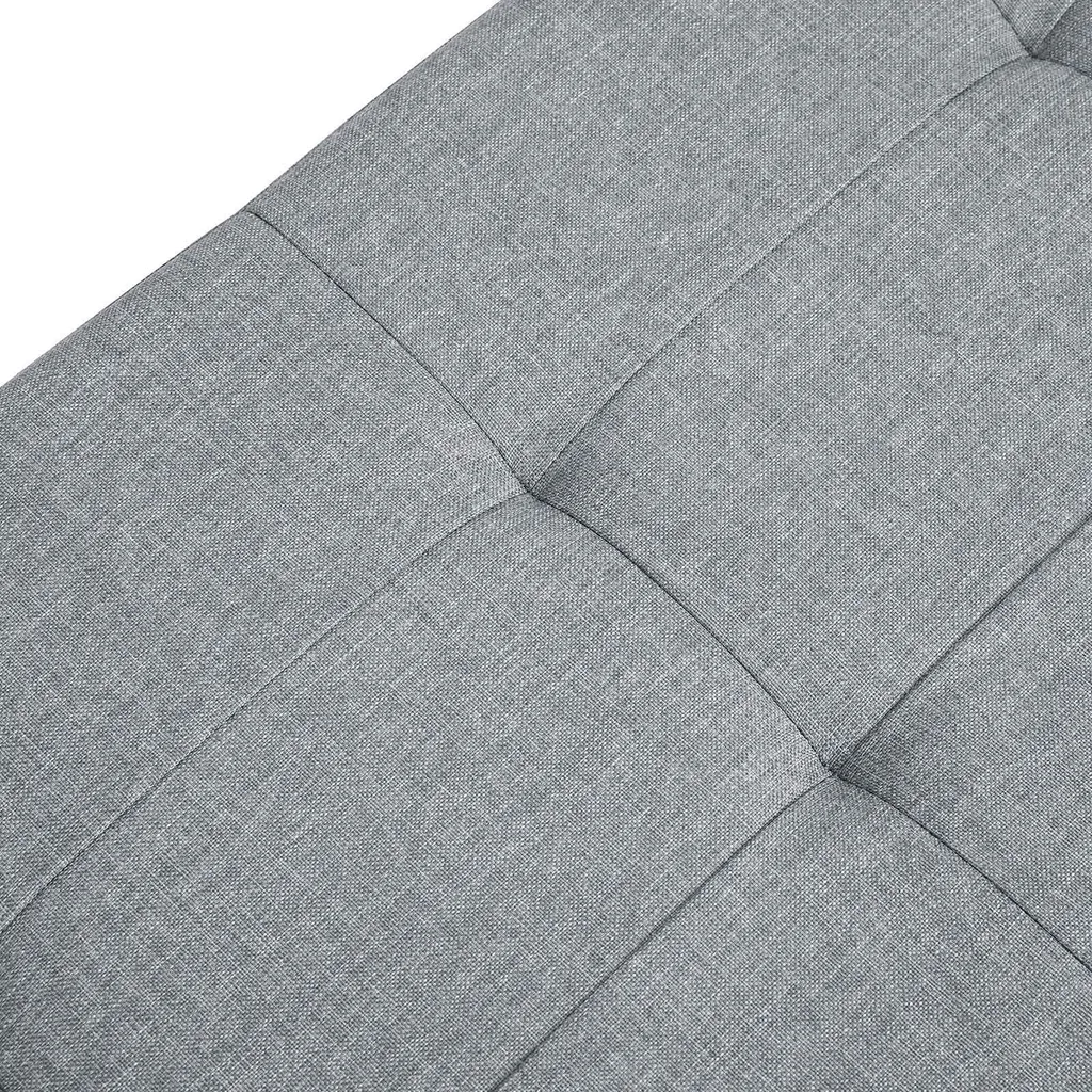Banc avec couvercle rabattable 110 cm gris clair - Modèle LUNA-S110
