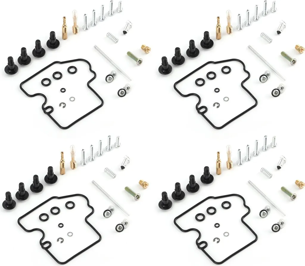 4Sets kit di riparazione carburatore per moto per Yamaha YZFR6 1999-2002.