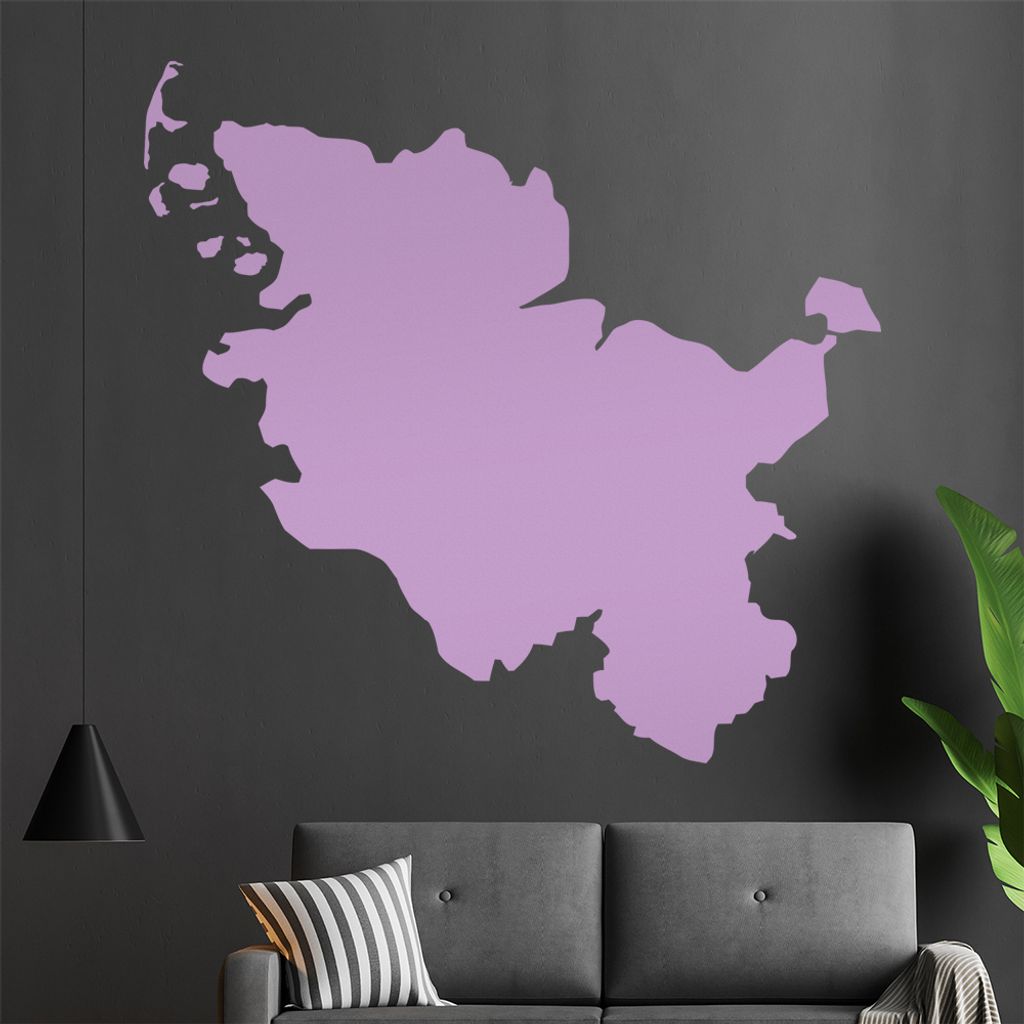 KIWISTAR Bundesland Schleswig-Holstein - Kiel Sylt Wandtattoo in 6 Größen - Wandaufkleber Wall Sticker - Dekoration, Küche, Wohnzimmer, Schlafzi...