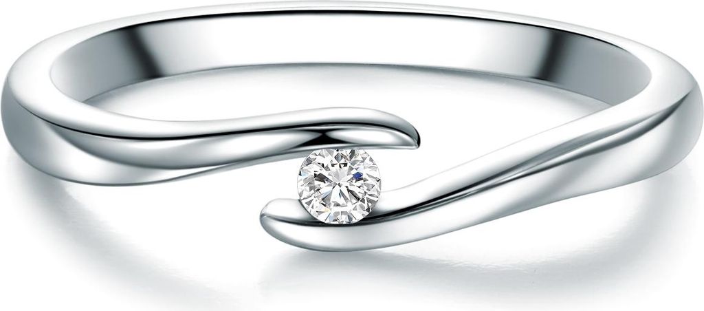 Trilani Diamant-Ring Sterling Silber Diamant 60183008 58