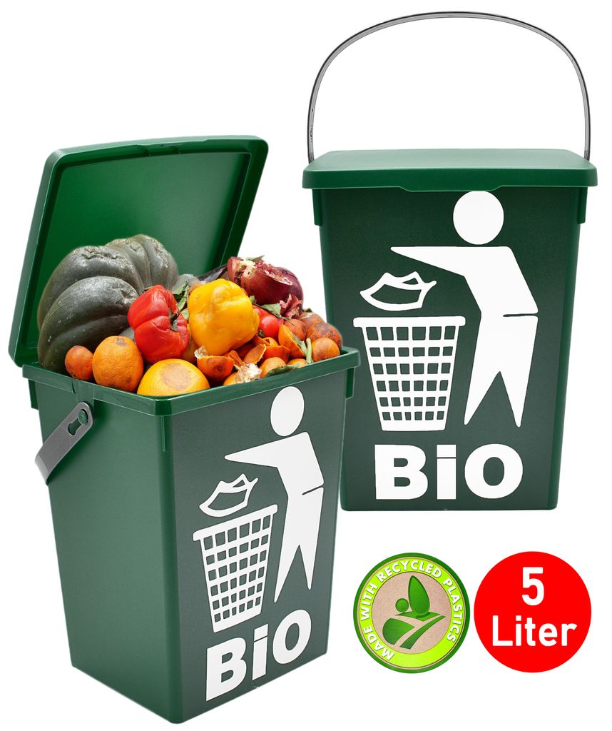Mülleimer 5L - Biomüll Behälter mit Deckel 