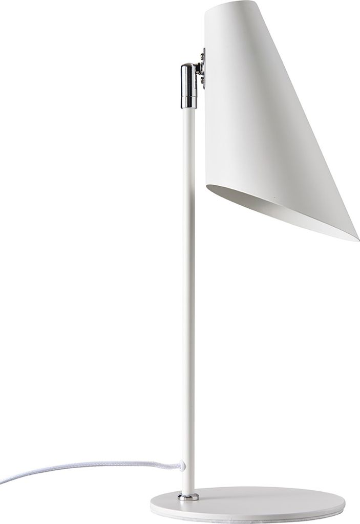 Tischlampe, Tischleuchte, Nachttischlampe, Schreibtischlampe, LED Leselampe, Cale weiß