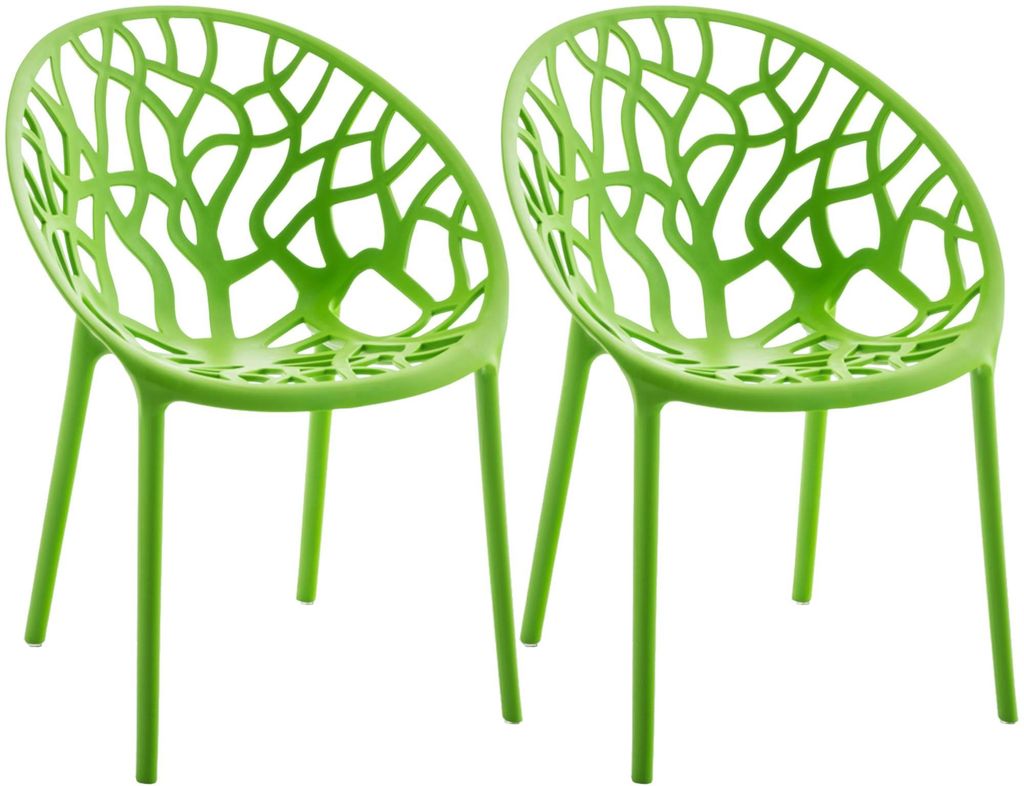 CLP 2er Set Gartenstühle Hope mit Lehne stapelbar Produktbild 