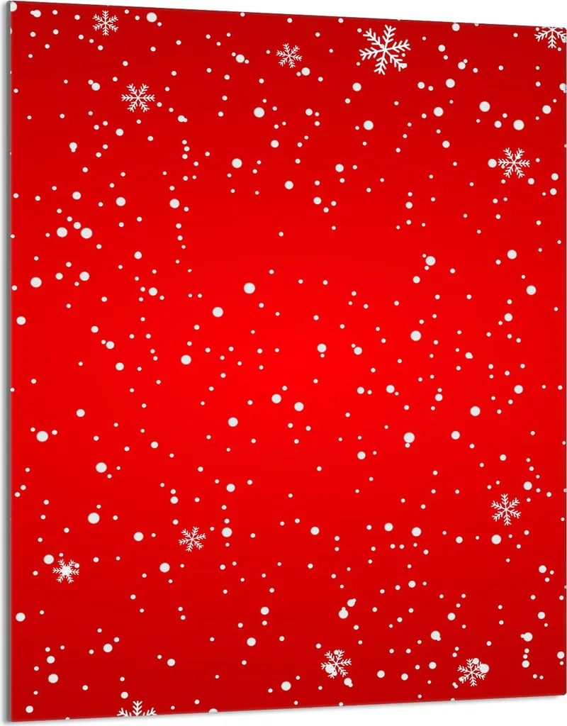 Tagliere in Vetro 40x52 Rosso Vacanze - Piastra Protettiva Cucina Top