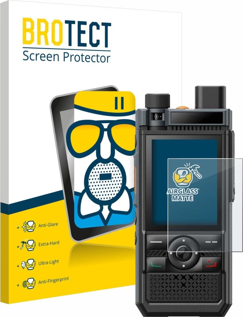 BROTECT Entspiegelungs Schutzglas für Hytera P50 Schutzfolie Panzer Folie Glas Display Schutz matt