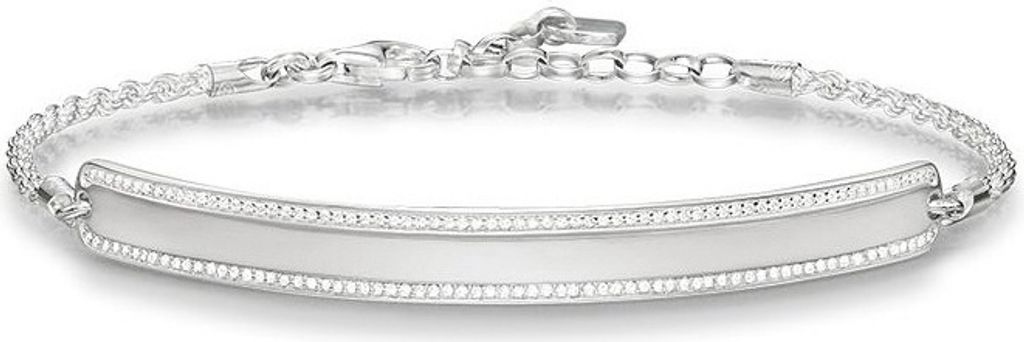 Thomas Sabo LBA0009-051-14 Armband Damen Love Bridge Pavé Silber 19,5 cm