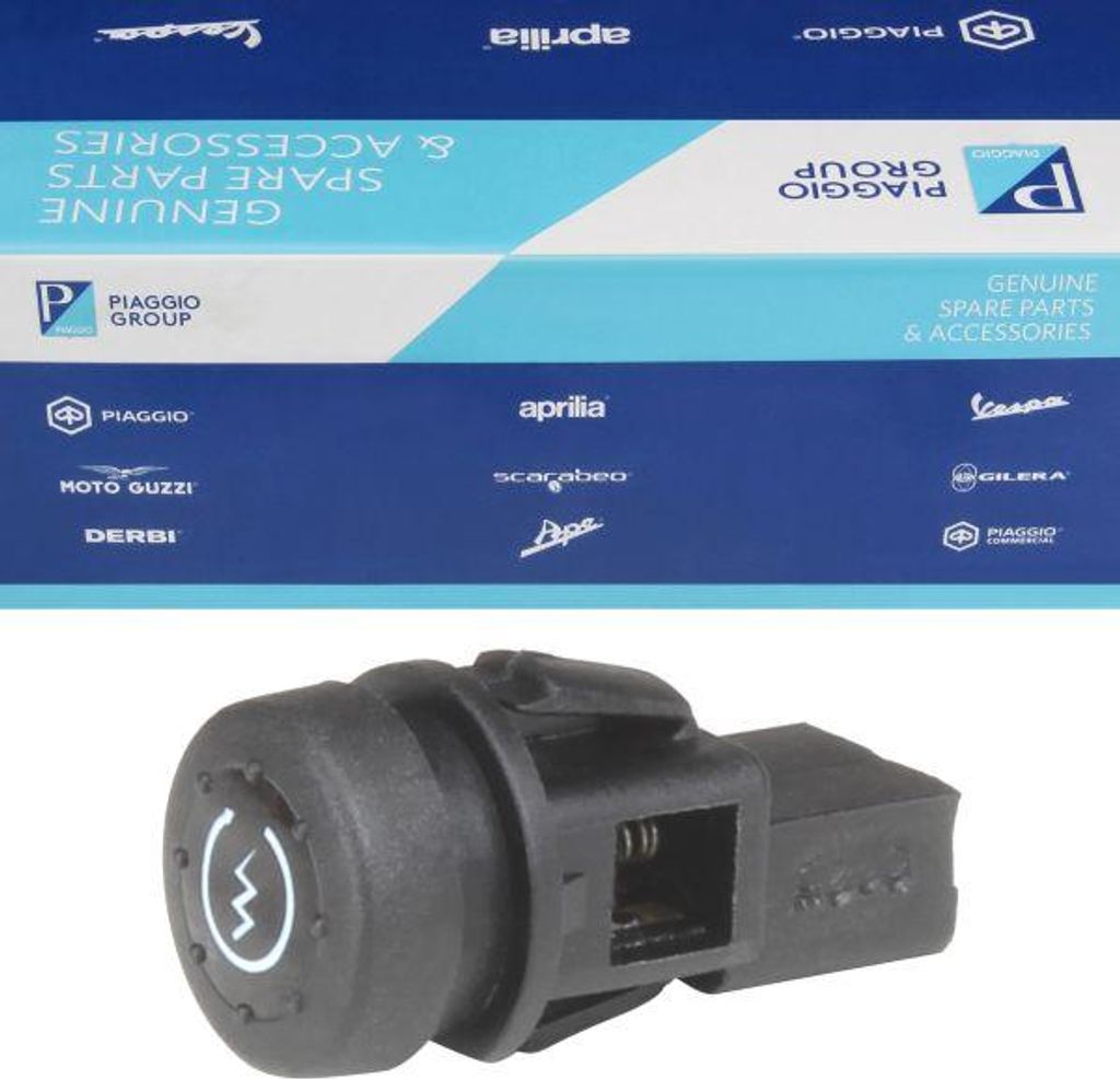 Starterknopf Anlasserknopf rund 58057R für Piaggio Beverly Fly Hexagon Liberty NRG X Zip / Vespa ET2 4 / Aprilia Derbi G