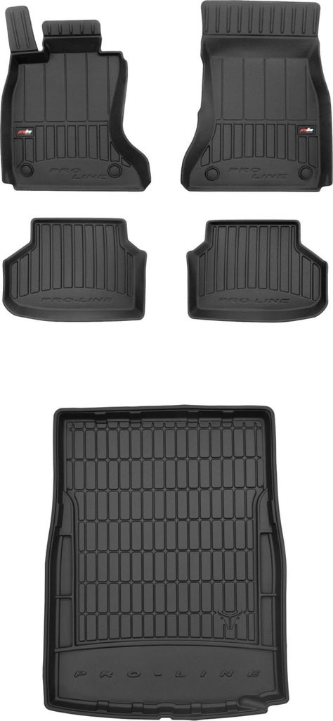 FROGUM Gummimatten Auto Fußmatten + Kofferraummatte für BMW 7er F01 2008-2015