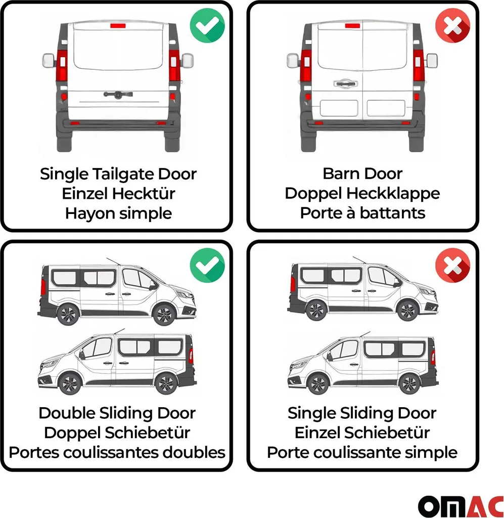Protezione Solare Opel Vivaro 2001-2014 | 10 Tendine Nere su Misura - 4