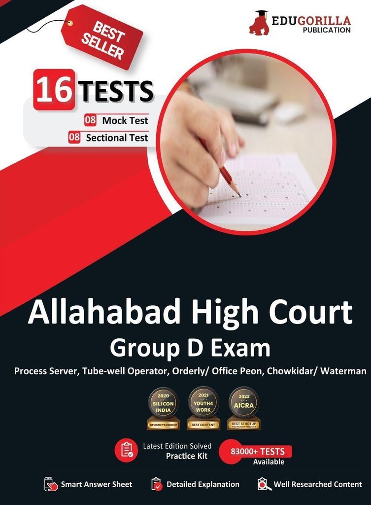Allahabad High Court Group D Exam Book 2023 (English Edition) - 8 Full Length Mock Tests and 8 Sectional Tests (1000 Solved Questions) with Free Ac...