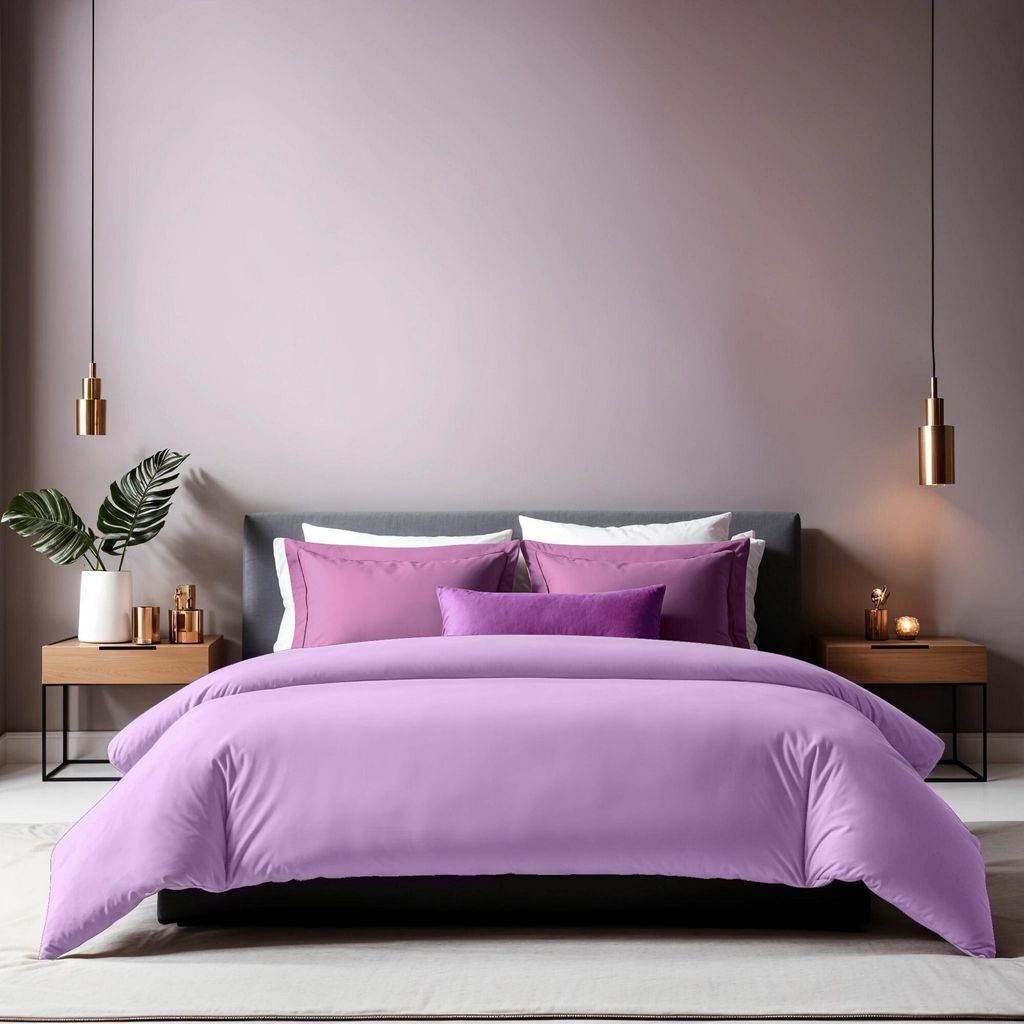 L'Essentiel Linge de Maison, Tonne Viole - 36, Ranforce King Quilt Cover (FR) (IT), 100 % BAUMWOLLE RANFORCE, Lila, 240 x 220 cm