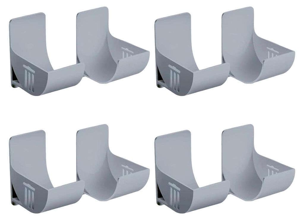 8 Stück (4 Paare) Müllbeutelhalter, Spender Organizer, Wandmontierter Halter für Küchen und Schränke