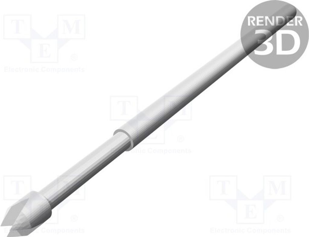 1x Prüfnadel Minimalr: 2,54mm Arbeitshub: 5,1mm Hub max: 6,35mm 3A TK 0045N X 1,5