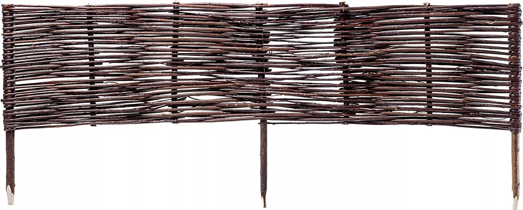 Bordure de jardin en osier Sable 40 cm - Délimitation d'allée naturelle