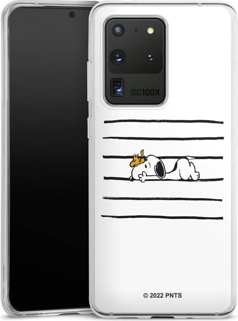 DeinDesign Handyhülle für Samsung Galaxy S20 Ultra 5G Silikon Hülle Case Smartphone Schutzhülle Hund Peanuts Snoopy