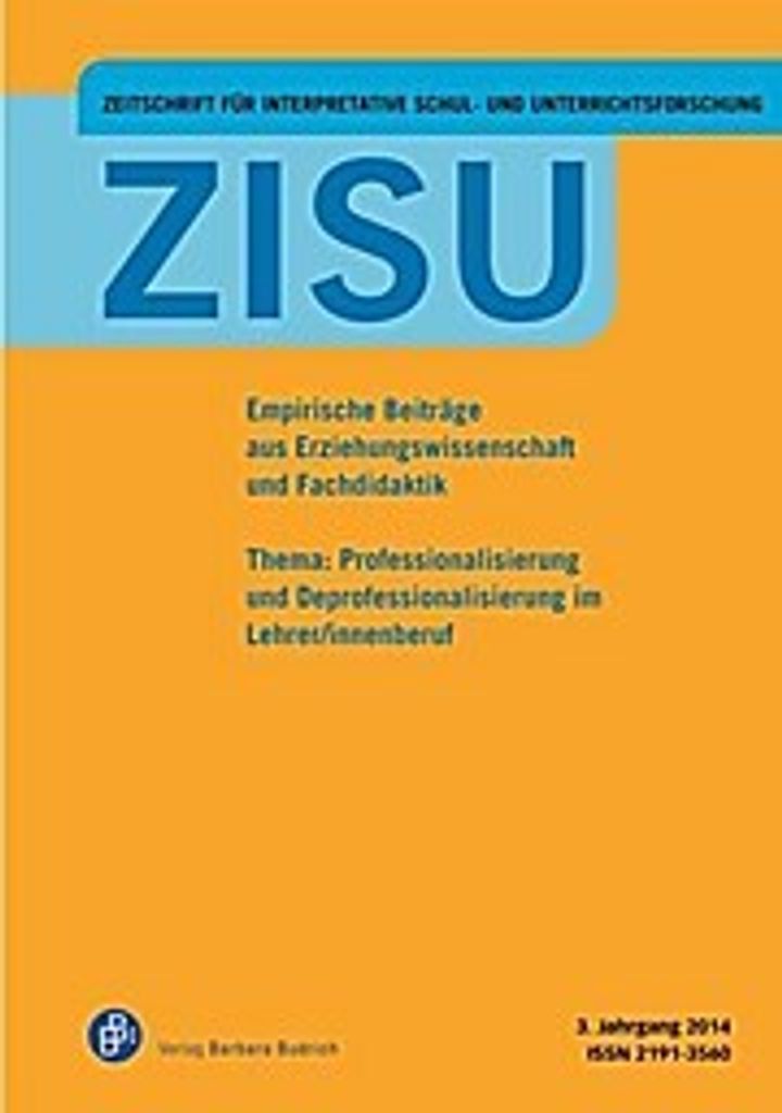 ZISU - Zeitschrift für interpretative Schul- und Unterrichtsforschung