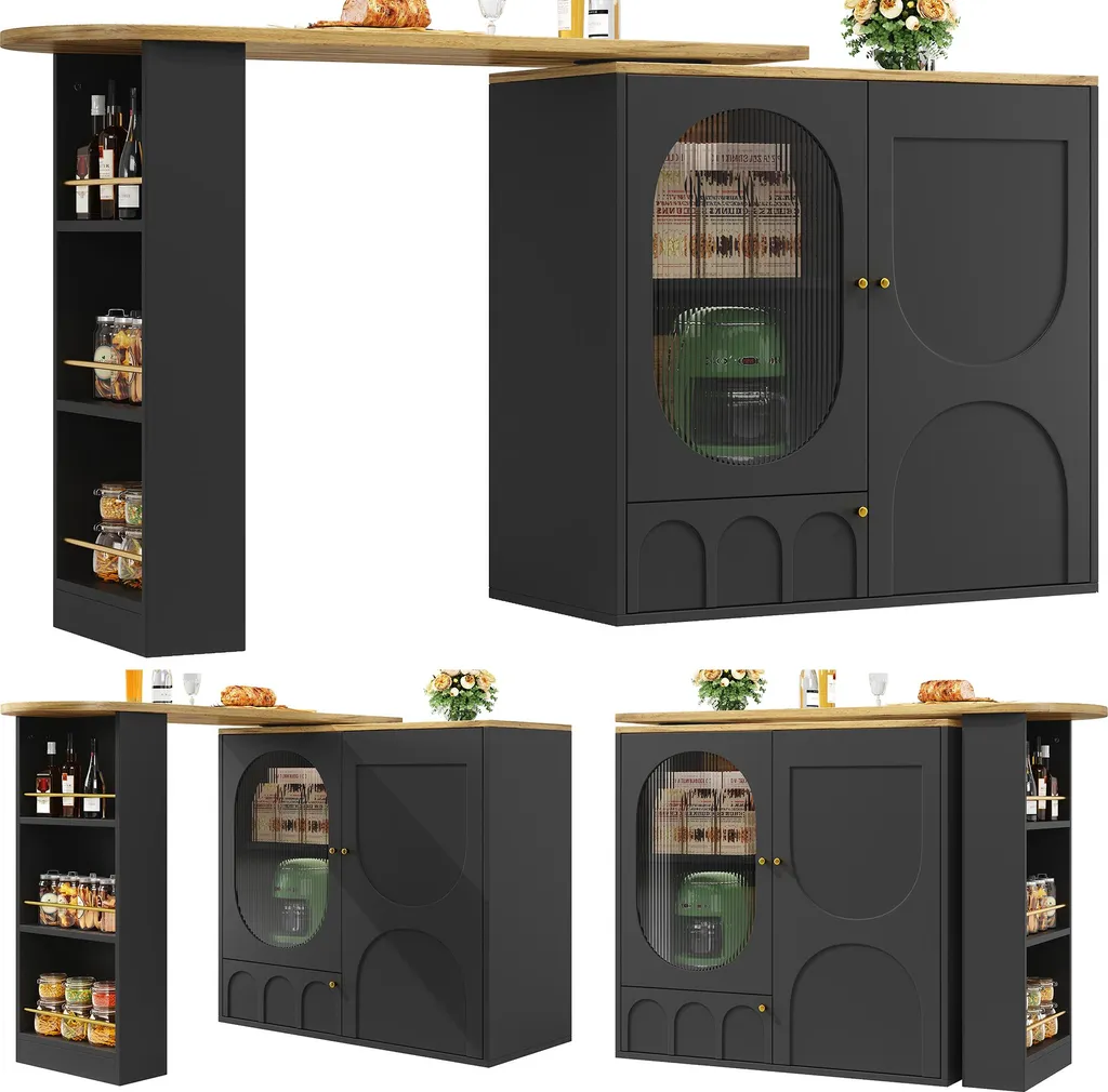 Table de cuisine avec rangement ajustable pour optimiser l'espace - 10