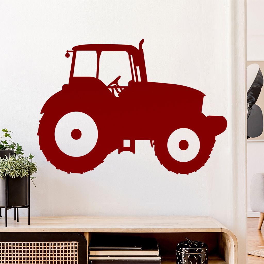 Landwirt Traktor Fahrzeug Wandtattoo Wandaufkleber Wall Sticker - Dekoration, Küche, Wohnzimmer, Schlafzimmer, Badezimmer