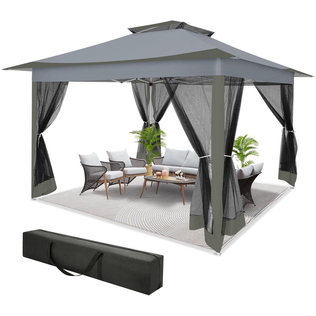 Pavillon 3,6 x 3,6 m, pavillon pliable, chapiteau, tente de Image du produit 