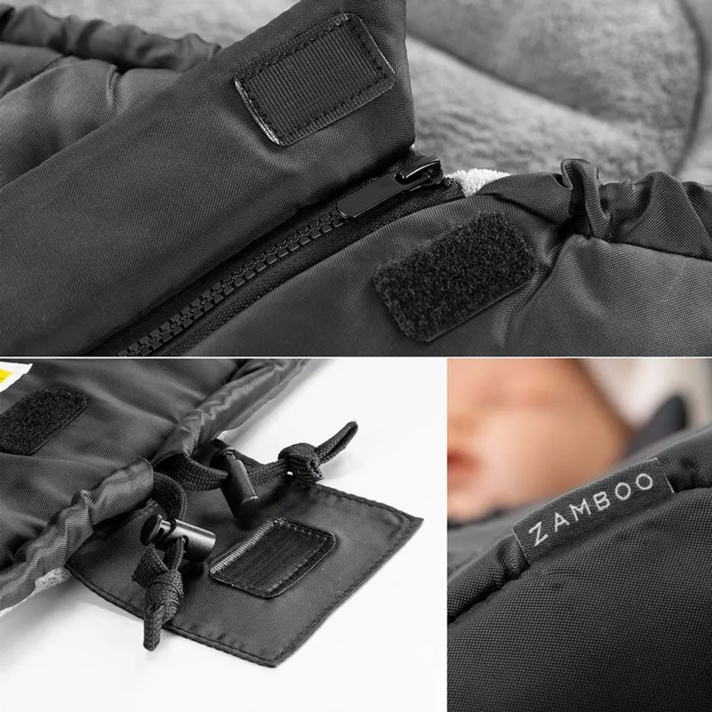 Chancelière Bébé Hiver Deluxe Zamboo Imperméable avec Doublure Teddy Douce