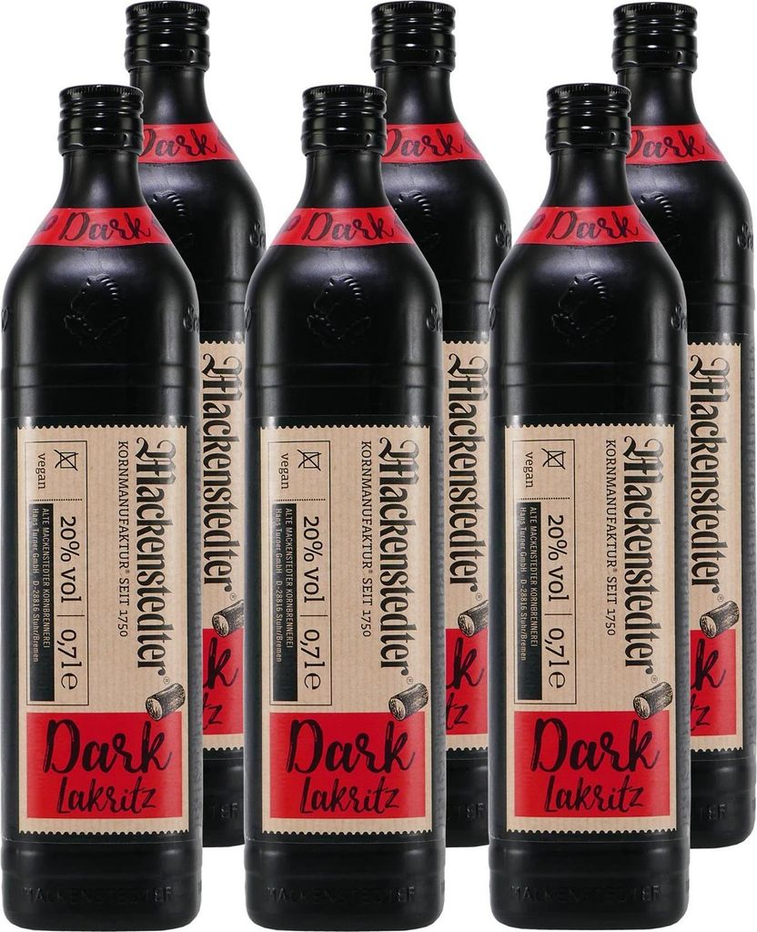 Mackenstedter Dark-Lakritz Likör (6 x 0,7L) Produktbild 
