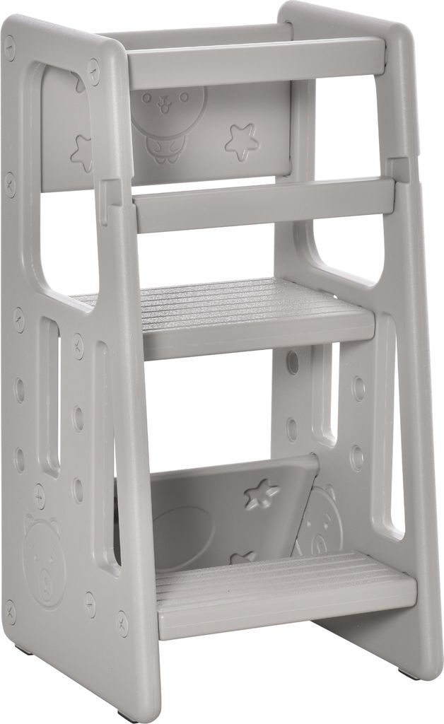 HOMCOM Lernturm Kinder-Tritthocker, Montessori Lernturm mit Produktbild 