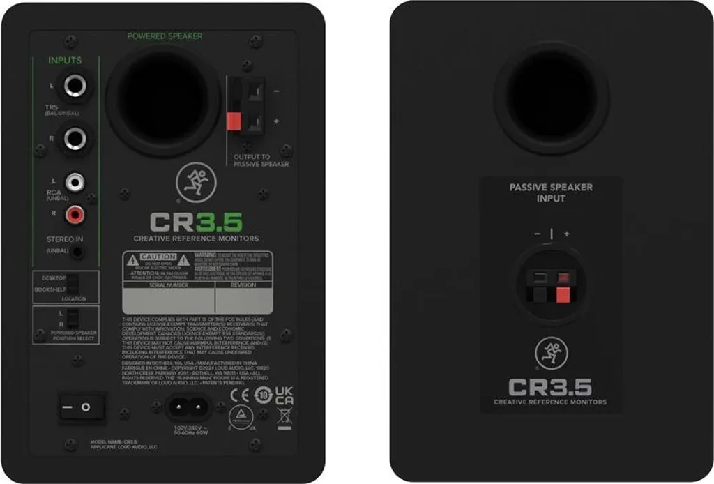 Mackie CR3.5 moniteurs de studio actifs multimédia de 3,5 pouces - 3