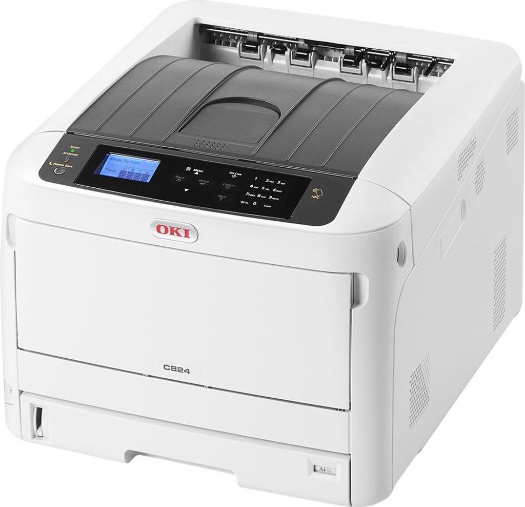 OKI C824n - Drucker - Farbe - LED - A3 - 1200 x 600 dpi - bis zu 26 Seiten/Min. (einfarbig)/