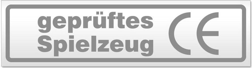 Kiwistar - Autoaufkleber - Grau - 30 x 8 cm - es Spielzeug - Hinweis Aufkleber Sticker für Auto, Kfz, Fahrrad, PKW, LKW