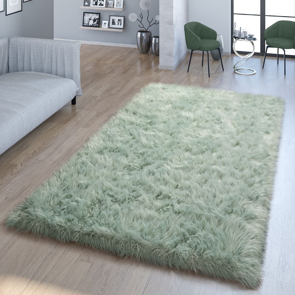 Wohnzimmer Design Kunst-Fell Teppich Hochflor